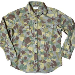 Taylor Stitch Yosemite Camo Flannel Button-up Organic Cotton Preppy Sz 40 S/M